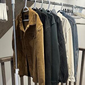 Set of 6 MENS Zara Uniqlo H&M Shirt Jackets (Corduroy, Suede, Denim)